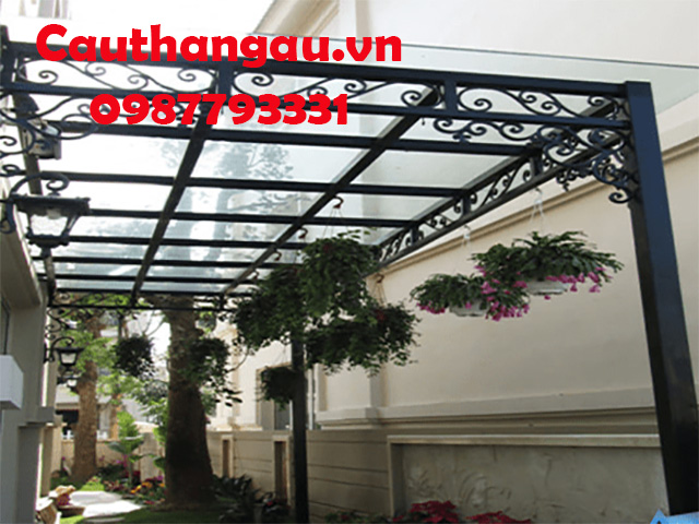 mái kính khung sắt nghệ thuật mái kính khung sắt nghệ thuật